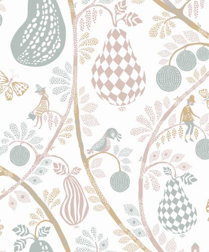 Fruit Garden - White Pastel