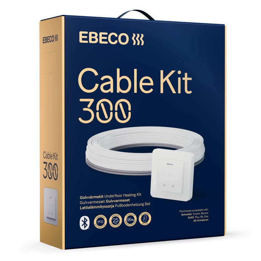 Ebeco Golvvärme Cable Kit 300 - 8.9m