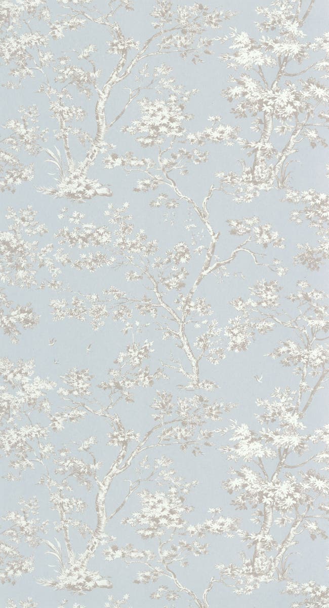 Casadeco Arbre Taupe /Bleu Doux