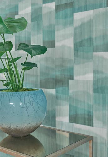 Osborne & Little - Kirigami Kanoko Kirigami Teal.