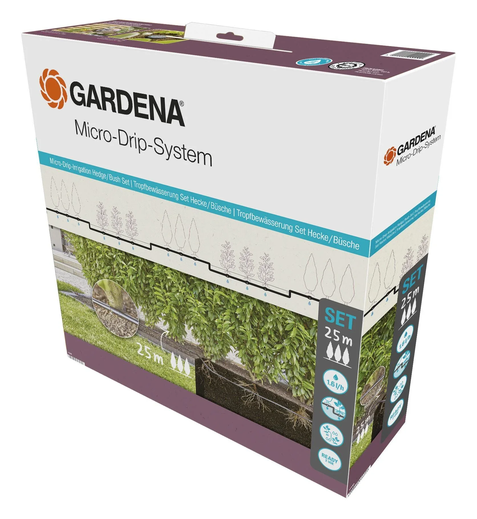 Micro-Drip Gardena Startset Buskar/Häckar - 25m