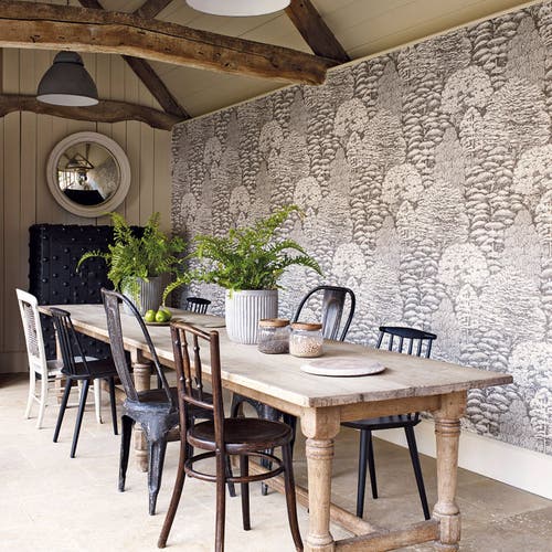 Sanderson - Woodland Toile Cream/Gree Woodland Walk Wallpapers