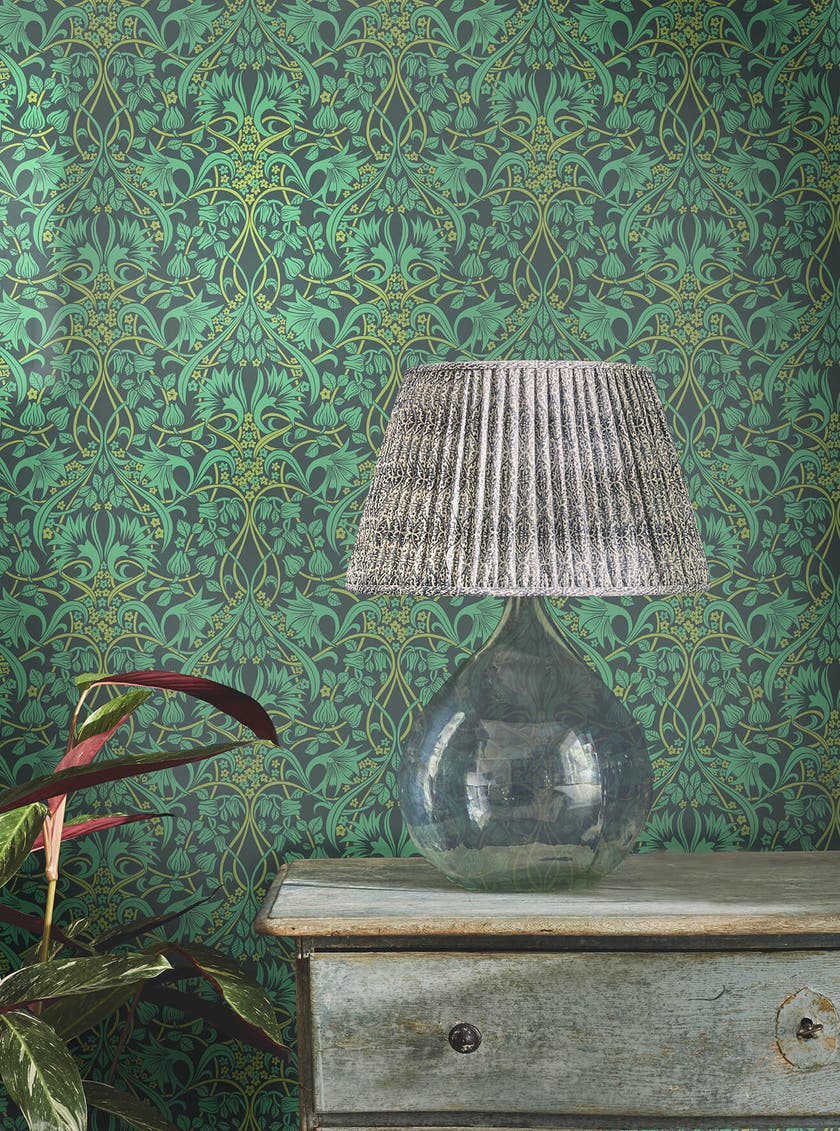 GP&J Baker - Brantwood Fritillerie Indigo Teal BW45102-5