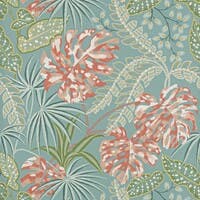 Jane Churchill - Rousseau Teal/Coral
