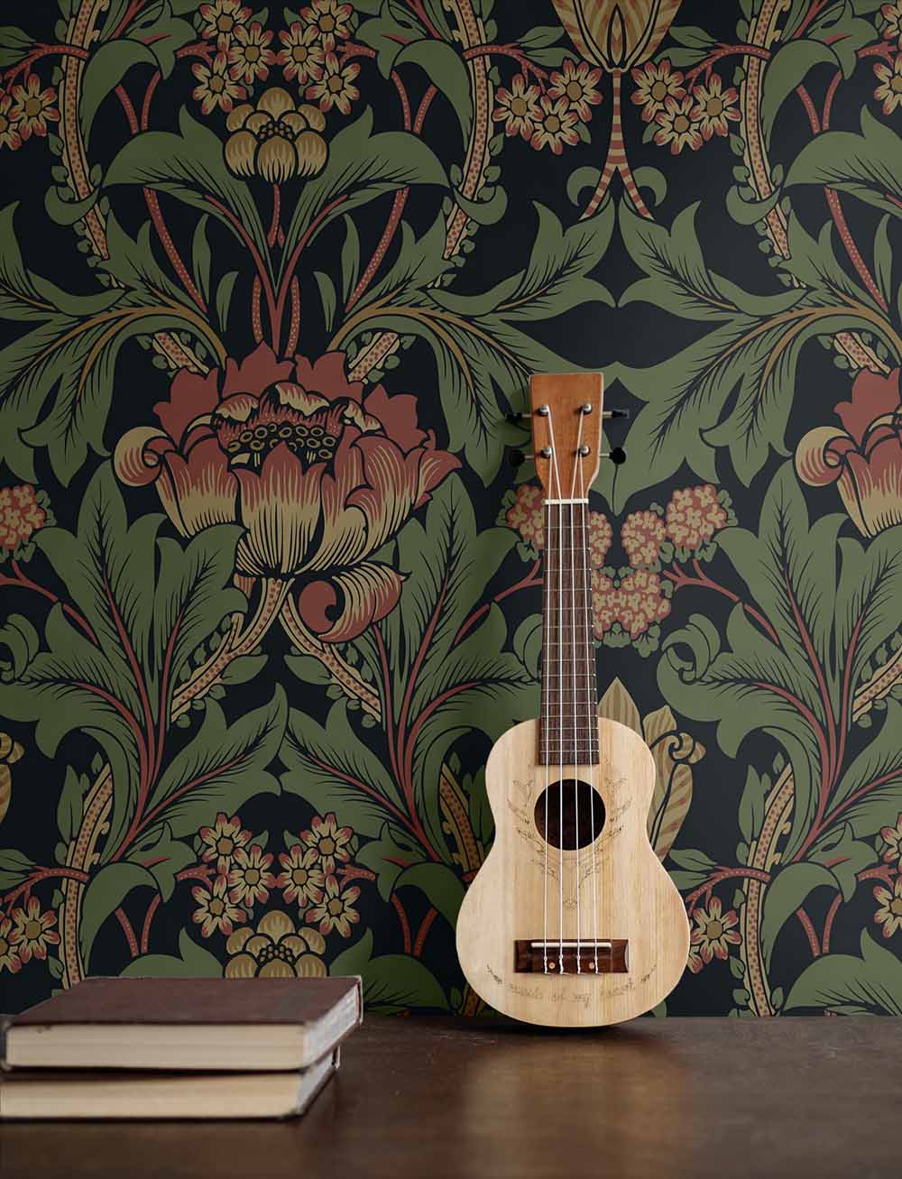 Carma - Peel & Stick Primrose Floral Wrought Iron & Clay NW44401