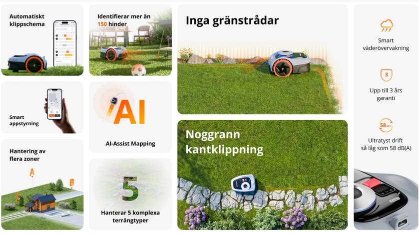 Robotgräsklippare Segway NAVIMOW i105E