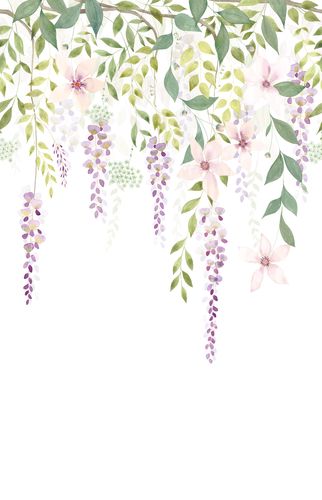 Casadeco - Glycine_L Violet 200X310 Gardens