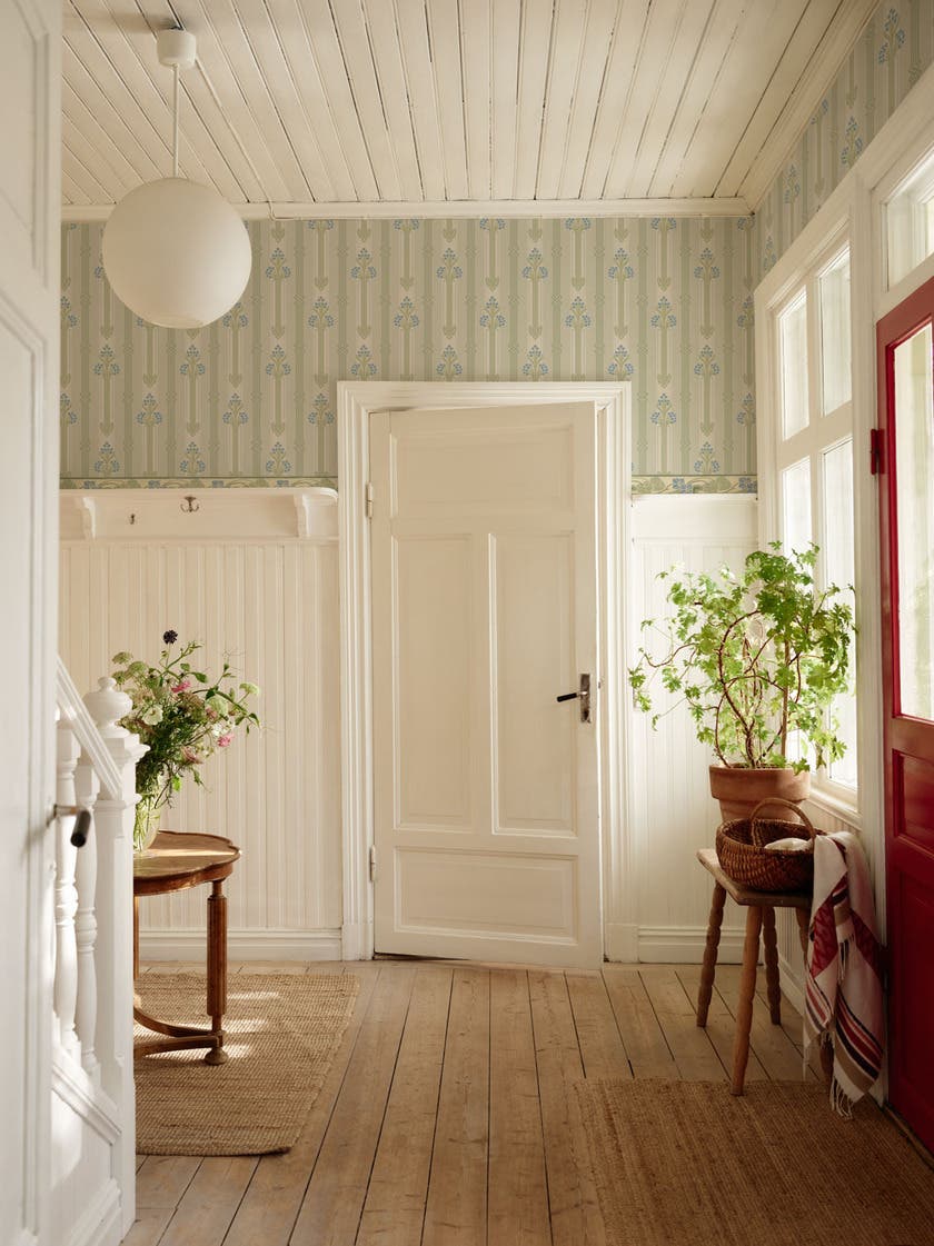 Åkersta Bård Blå Gammalsvenska Papper