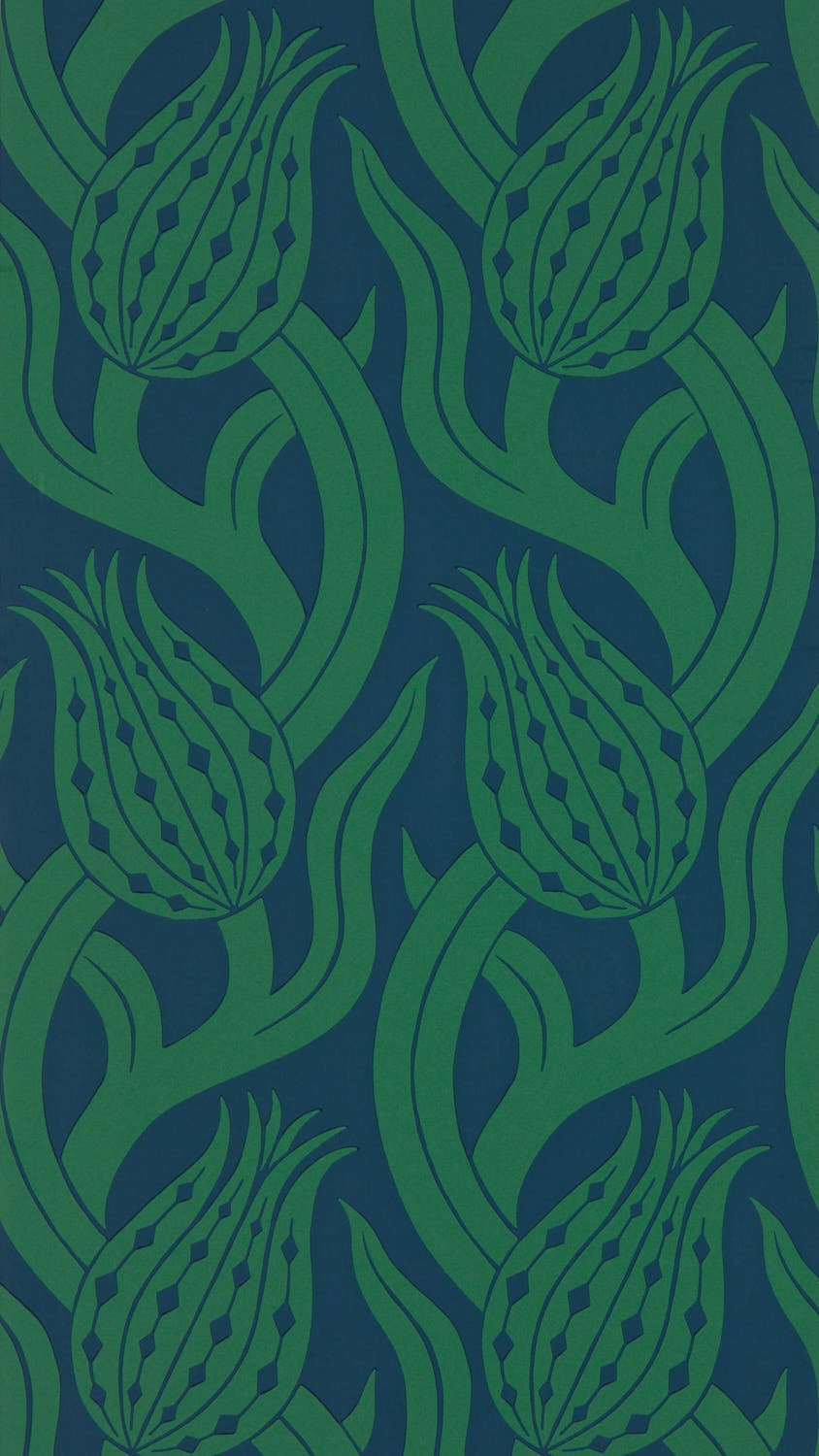 Zoffany - Persian Tulip Poison Kensington Walk Wallpaper