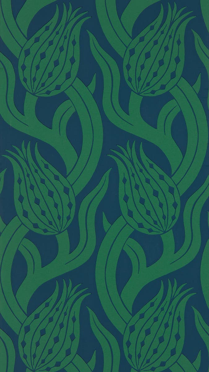 Zoffany - Persian Tulip Poison Kensington Walk Wallpaper