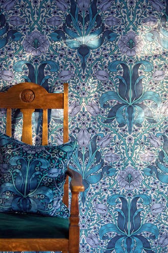 Morris & Co - Spring Thicket Indigo/Lil Bedford Park Wallpapers