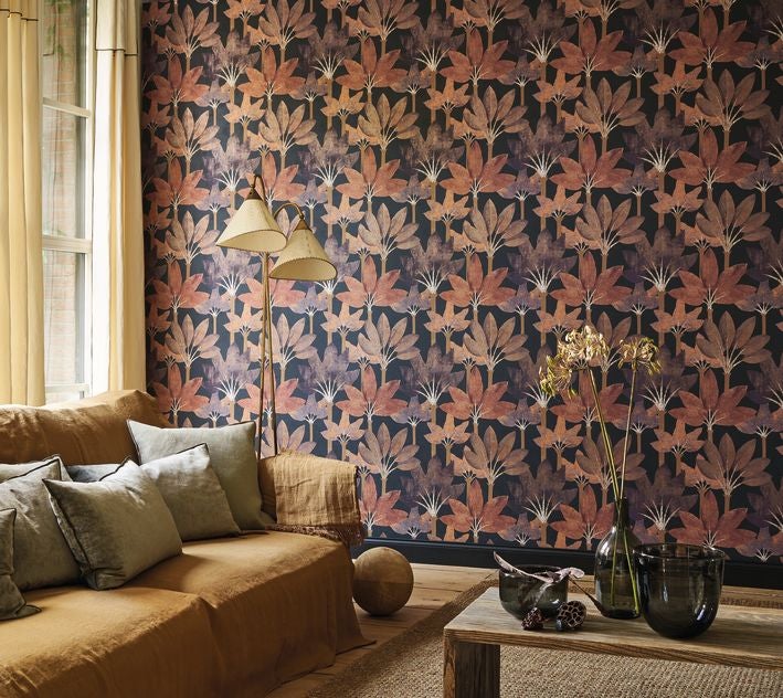 Casadeco - Babel Encre / Rouille Babylone Cad