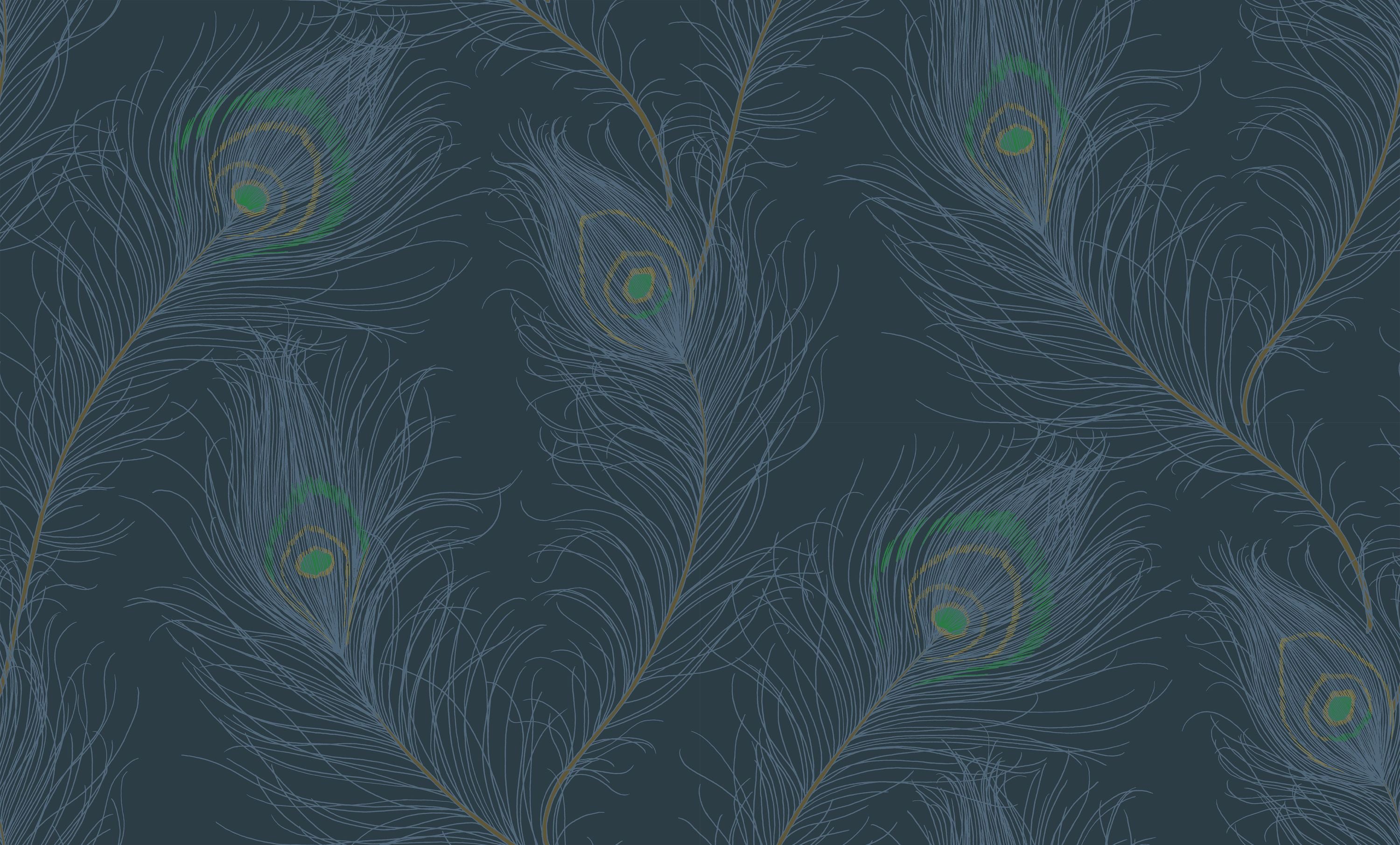 Casadeco - Revue Bleu Petrole / Vert Annees Folles