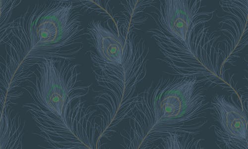 Casadeco - Revue Bleu Petrole / Vert Annees Folles