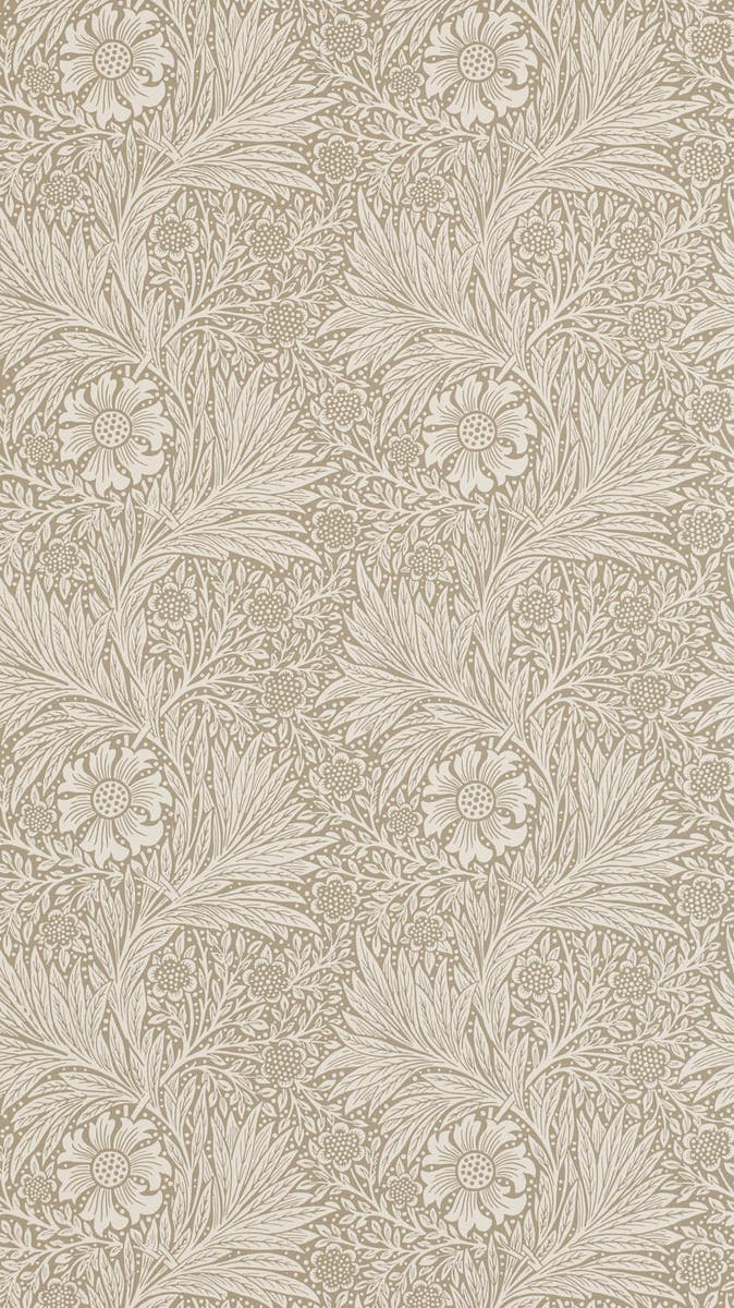 Morris & Co - Marigold Linen Morris and Friends Wallpa