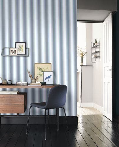 Casadeco - Rayures Bleu Marine Les Rayures