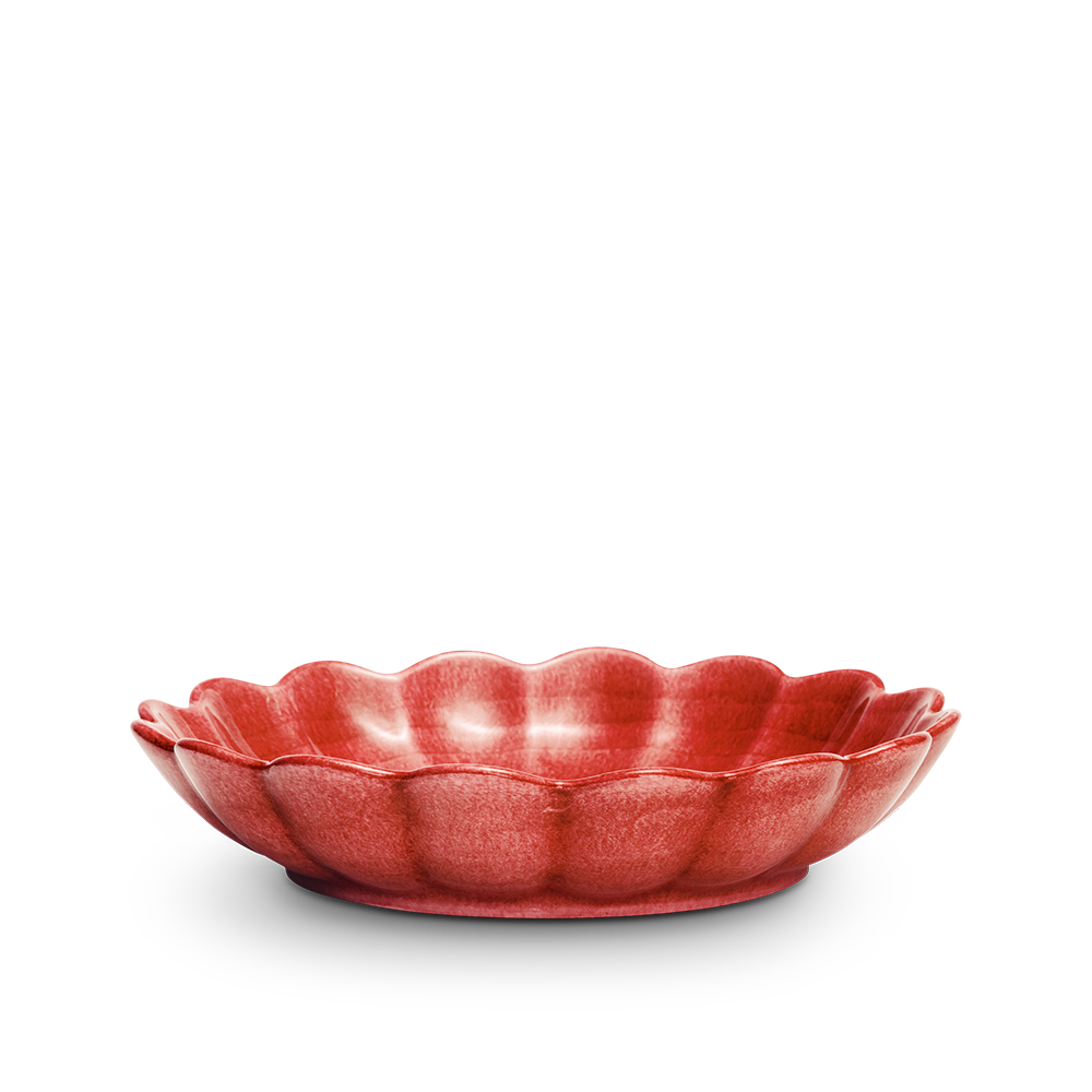 Oyster Skål 24cm Röd