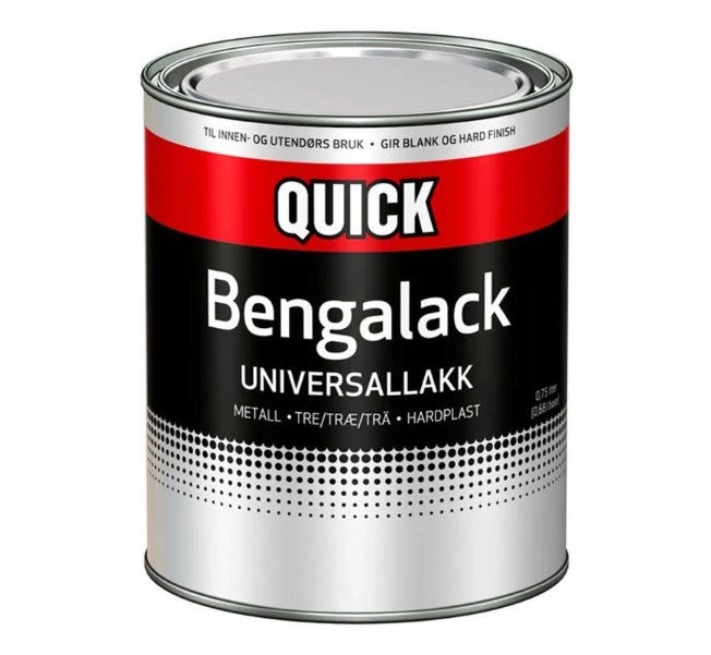 Bengalack Universallack Quick Matt 0,68 L Svart