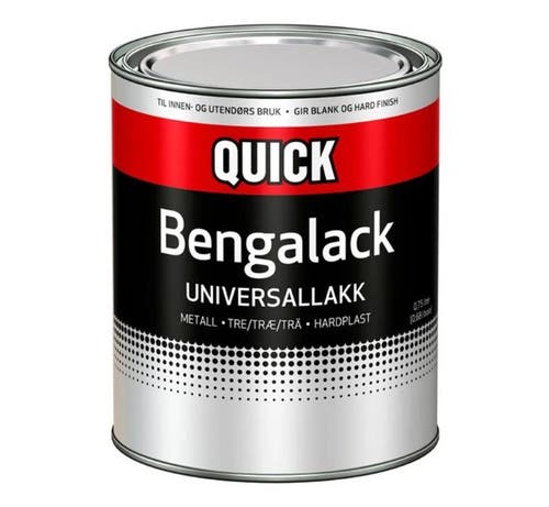 Bengalack Universallack Quick Matt 0,68 L Svart