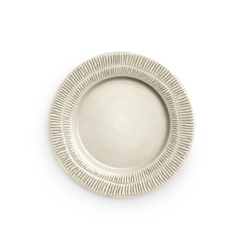 Stripes Tallrik 28 cm Sand