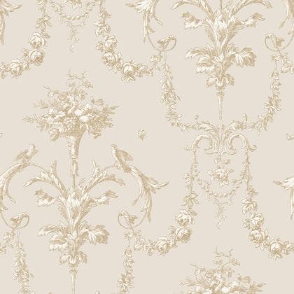 CORNE D'ABONDANCE BEIGE F LES BELLES TOILES DE JOUY