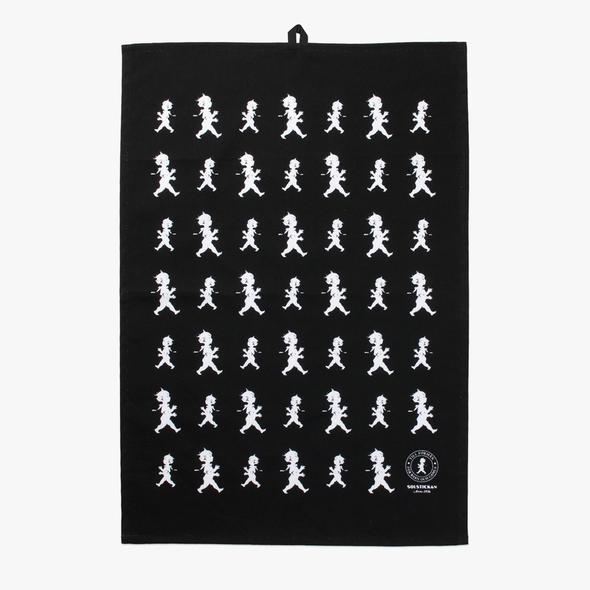 Kökshandduk 50x70 cm Svart/Vit