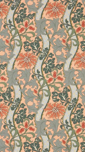 Morris & Co - Cornflower Russet Teal