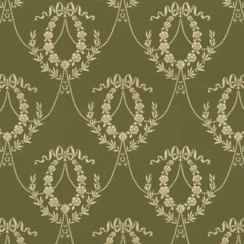 Lim & Handtryck - Hovkonditoriet - Grön/Guld x121-54