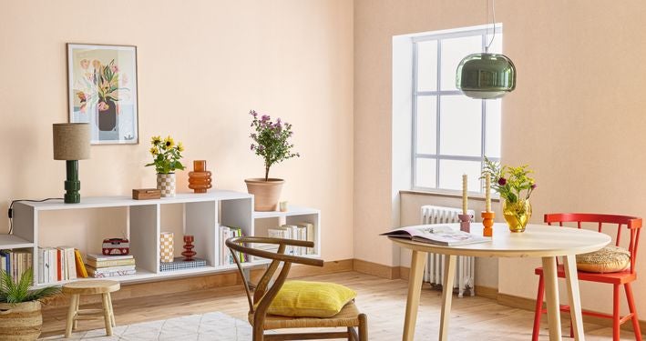 Caselio - Uni Mat Beige Coquille Damier