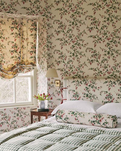 Colefax and Fowler - Fuchsia Red/Forest