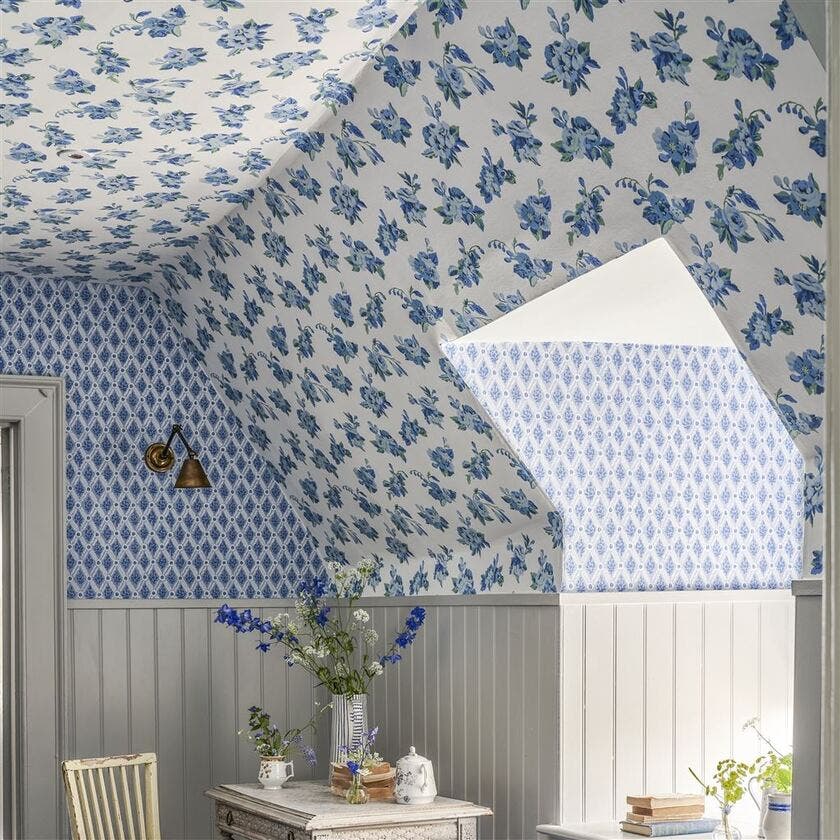 Craven Street Flower Heritage Wallpaper