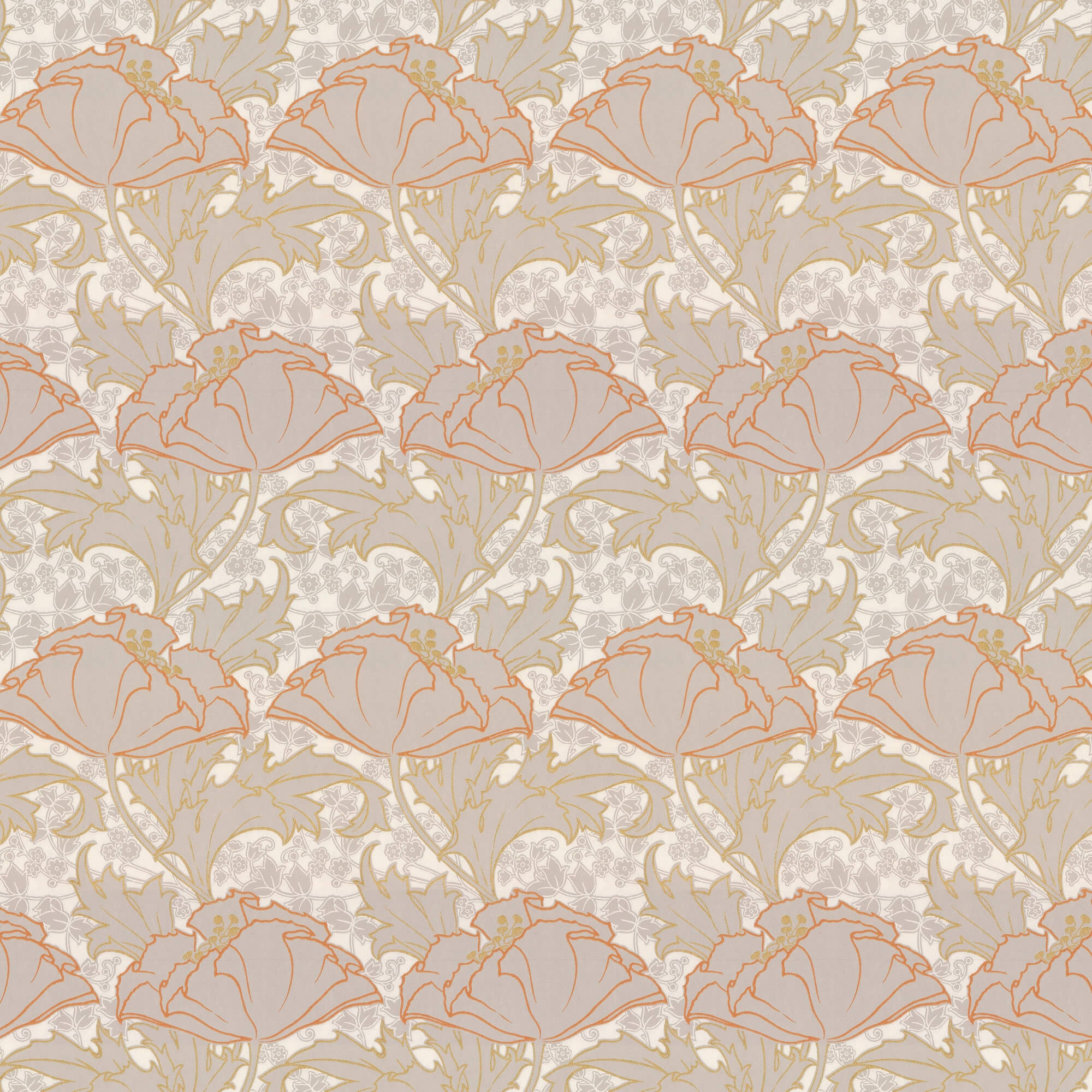 Lim & Handtryck - Berlin - Grå/Orange x101-35