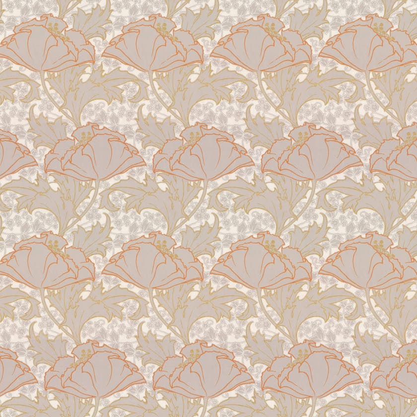 Lim & Handtryck - Berlin - Grå/Orange x101-35