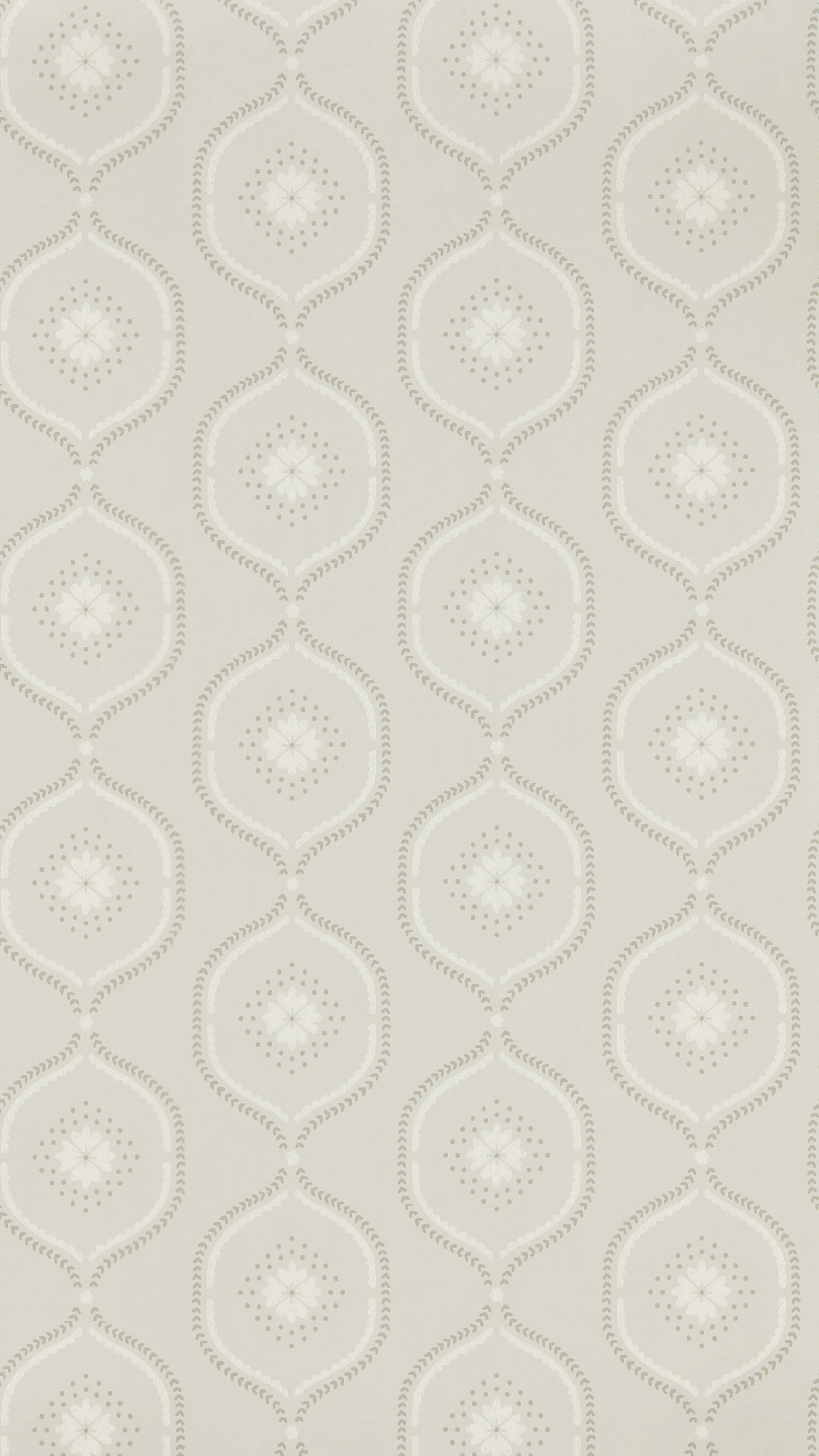 Sanderson - Milcombe Silver Littlemore Wallpapers