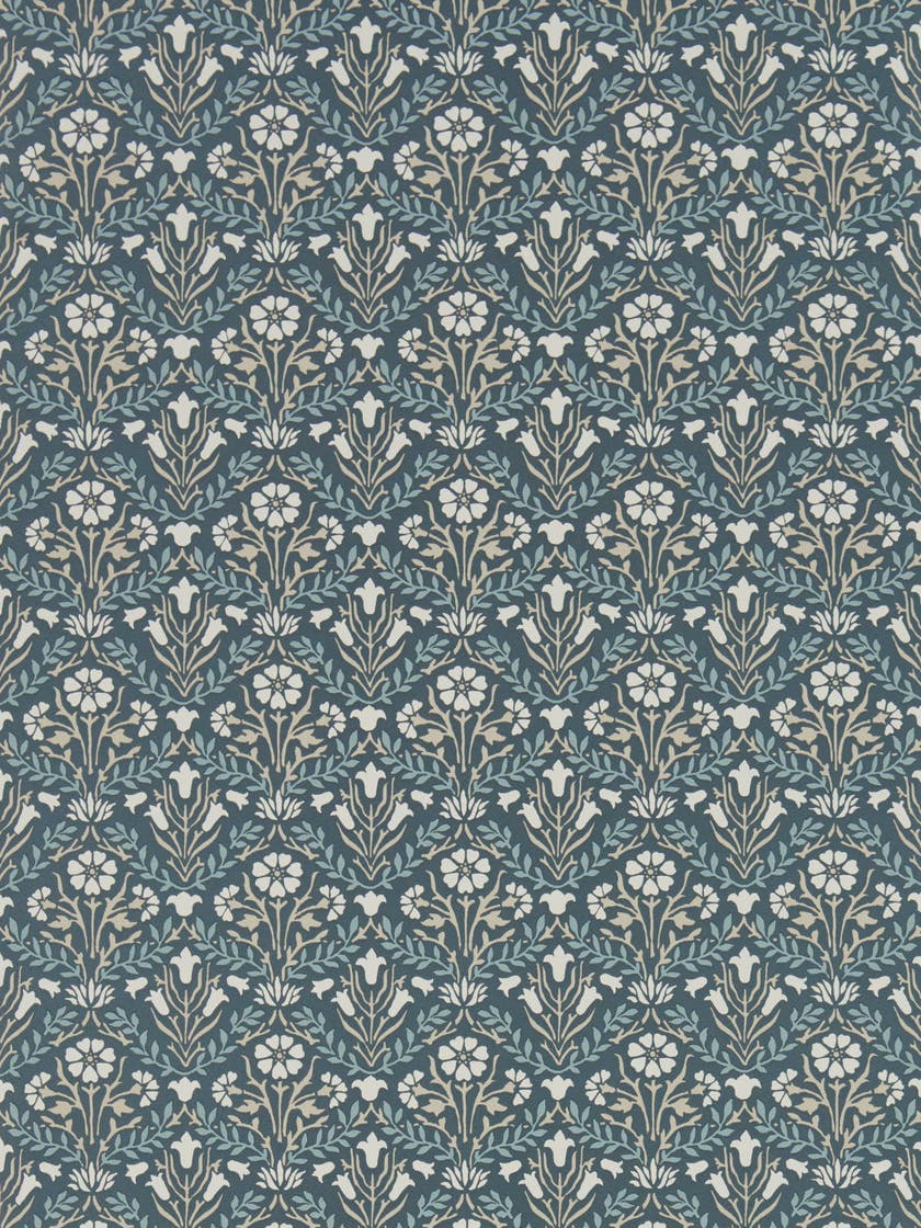 Morris & Co - Morris Bellflowers Indigo Morris 160th Anniversary