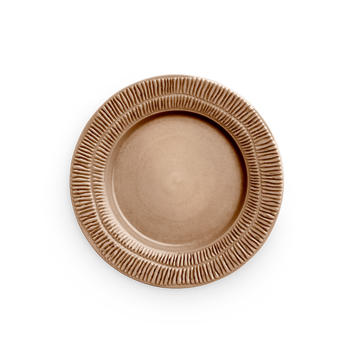 Stripes Tallrik 28 cm Cinnamon