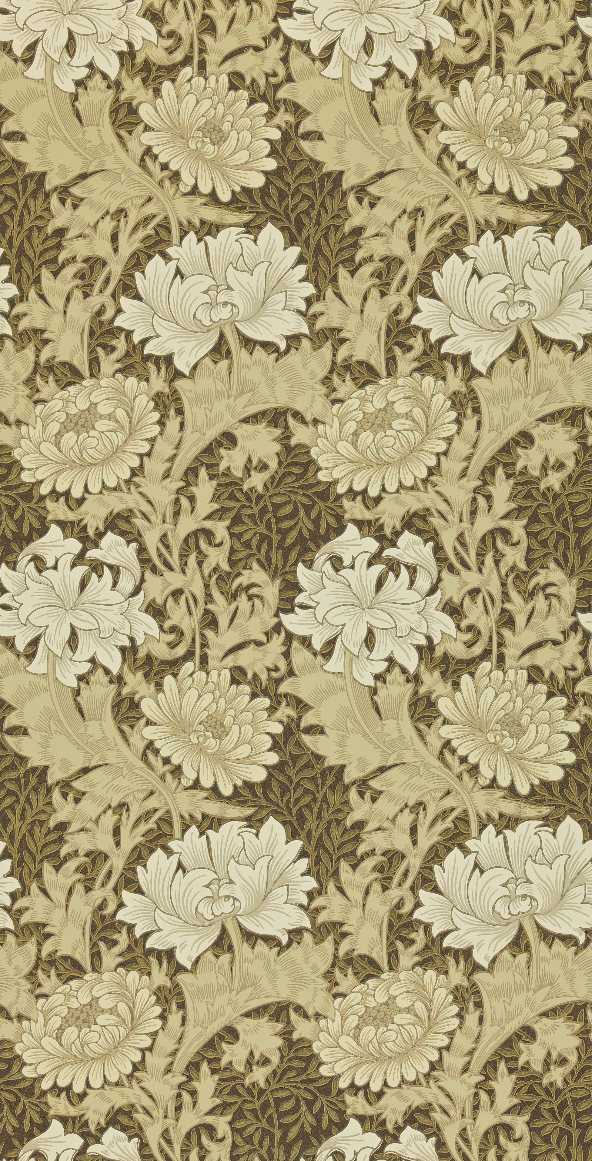 Morris & Co - Chrysanthemum Bullrush Archive II Wallpapers