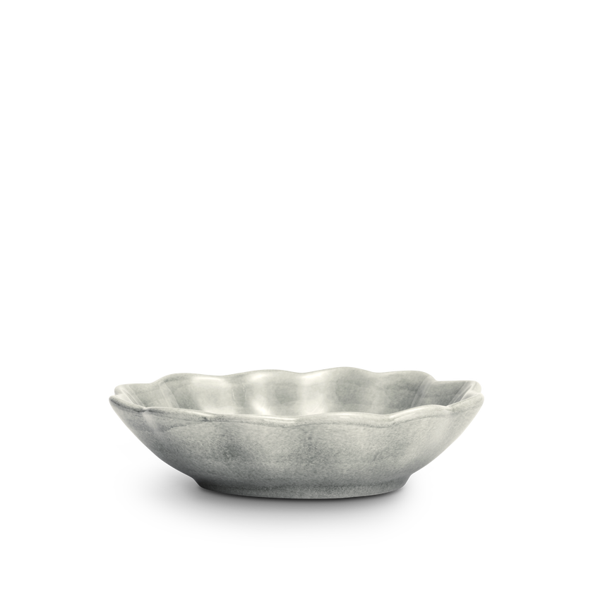 Oyster Skål 18x16 cm Grå