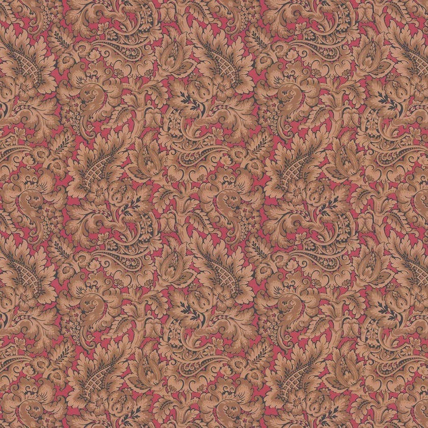 Kashmir - Brun/Röd x135-32