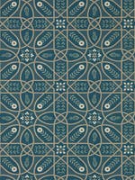 Brophy Trellis Deep Teal Melsetter Wallpapers