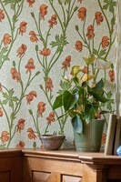 Monkshood Tangerine/Sage Bedford Park Wallpapers