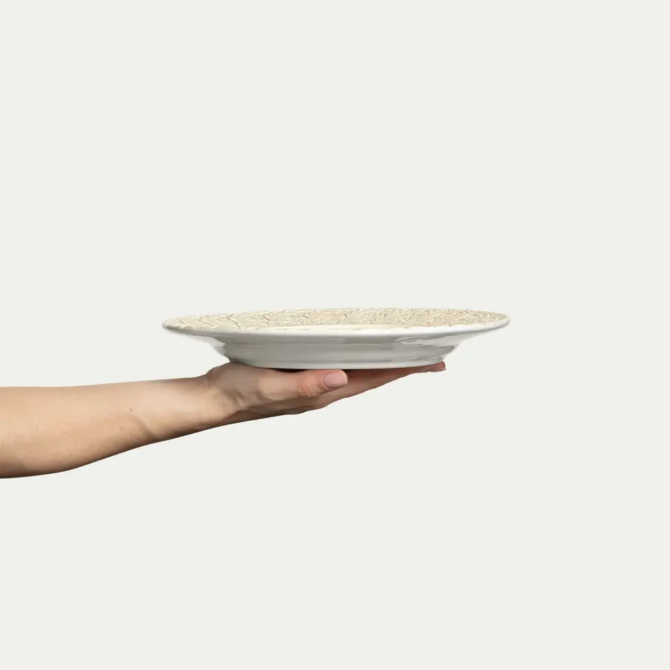 Lace Tallrik 25 cm Sand