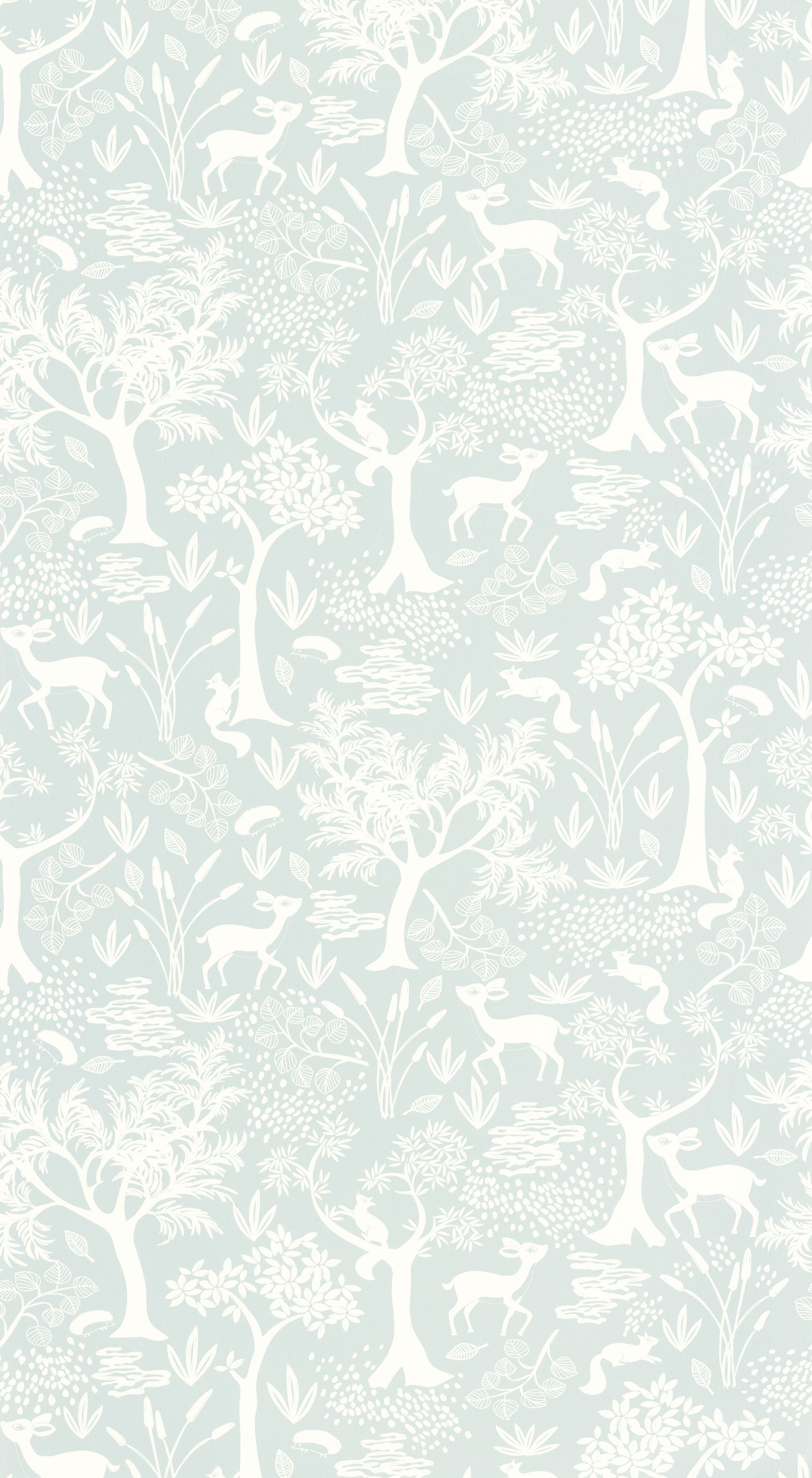 Casadeco - Poetic Forest Bleu Ciel Once Upon A Time