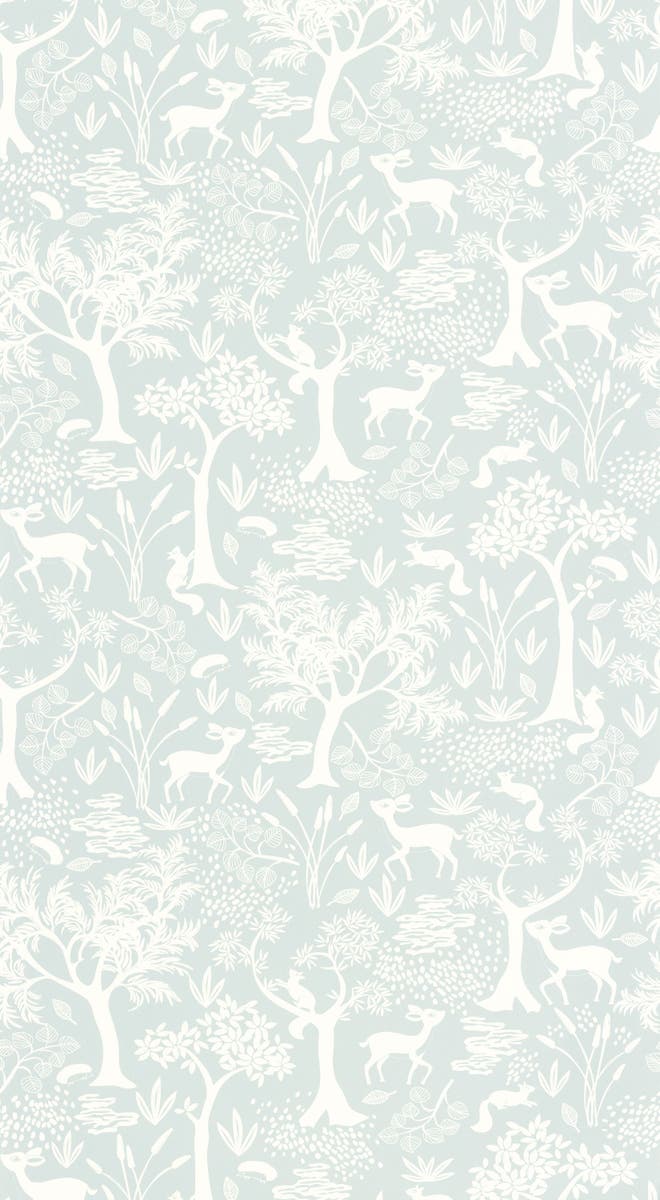 Casadeco - Poetic Forest Bleu Ciel Once Upon A Time