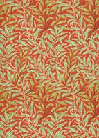 Willow Boughs Tomato/Oliv Queen Square Wallpapers