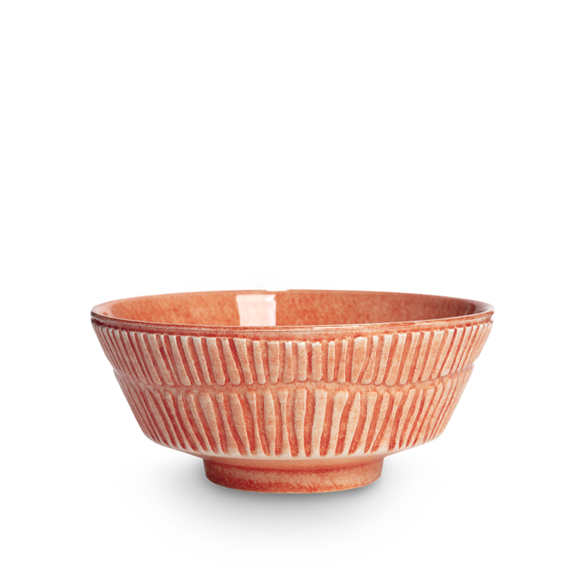 Stripes Skål 15x6 cm Orange