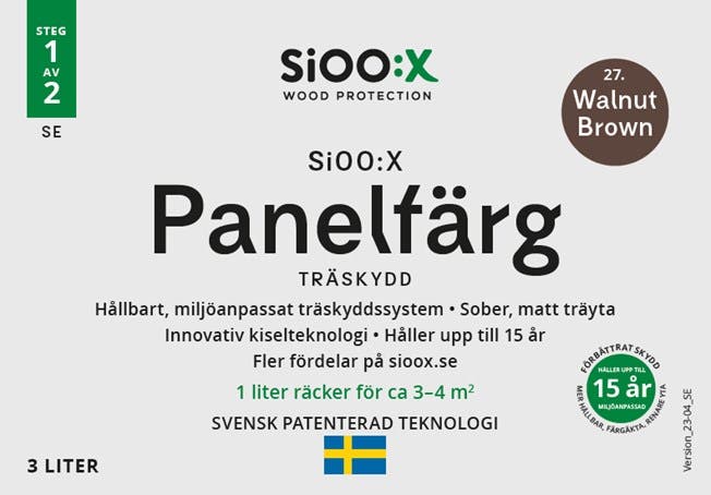 SiOO:X Panelfärg Träskydd 10L Oyster Grey