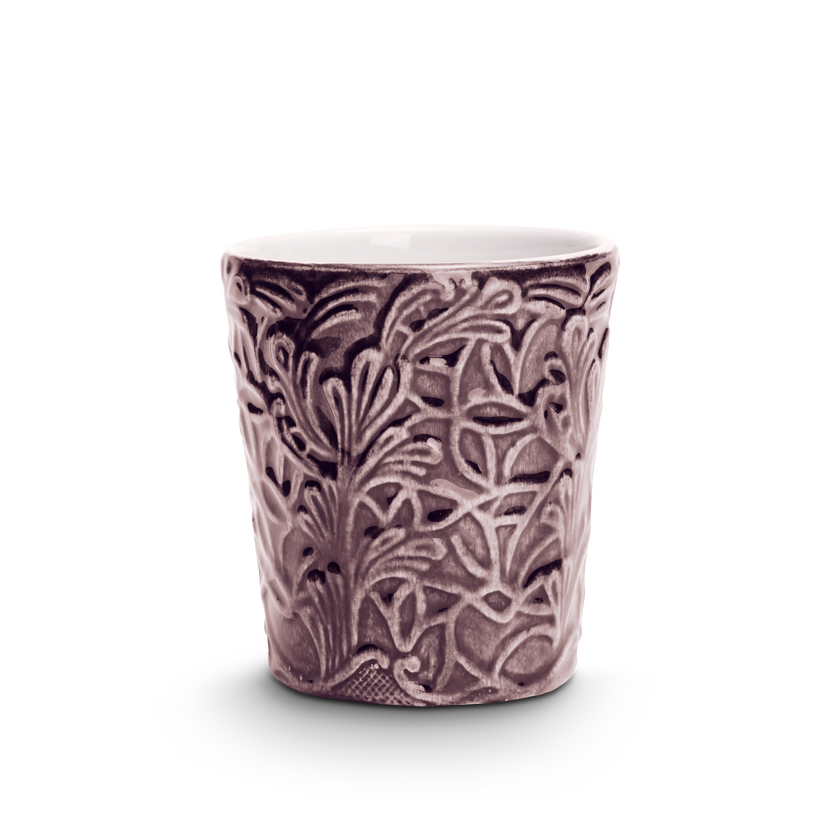 Lace Mugg 30 cl Plommon