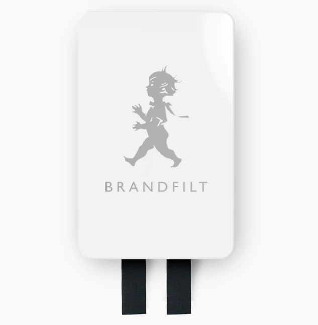 Brandfilt Vit/Silver