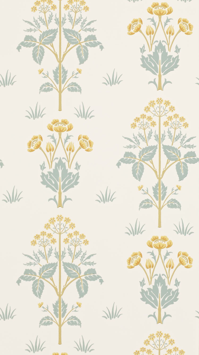 Morris & Co - Meadow Sweet Gold/Slate Morris 160th Anniversary